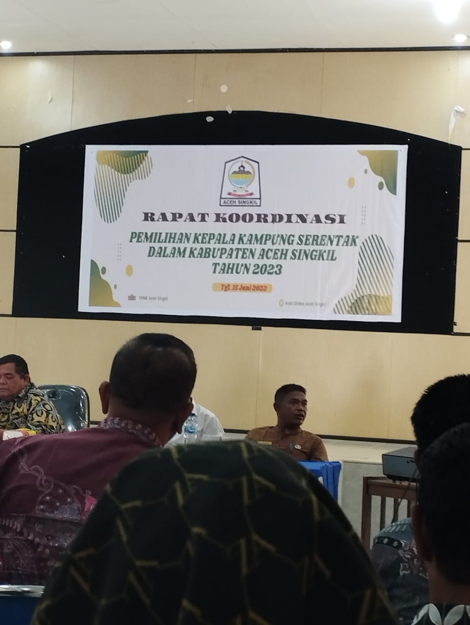 Rapat Koordinasi Pemilihan Kepala Kampung Serentak dalam Kabupaten Aceh Singkil Tahun 2023